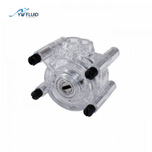 YWfluid Large flow Micro peristaltic pump head  flow range 0~2360ml/min with 6/10 rollers used for  liquids transfering and dist